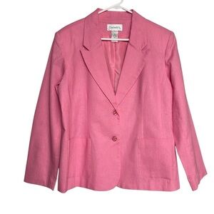 Vintage Chadwick’s 100% Natural fibers pretty in pink classic blazer SZ-14P